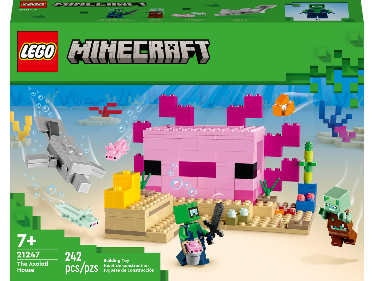 Minecraft The Axolotl House Minecraft Lego Toy Chest NH