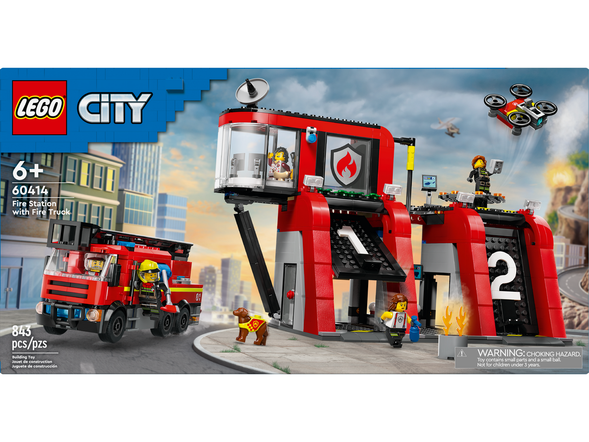 City - Fire Station with Fire Truck – Toy Chest - NH