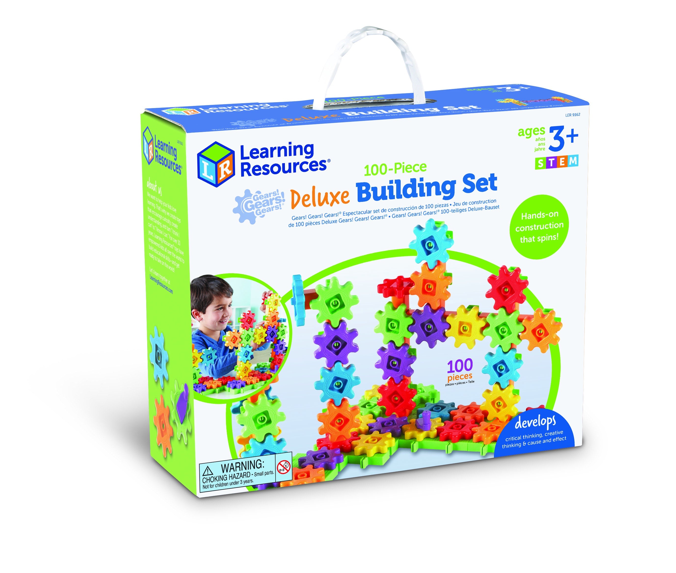curiosity box gears Gears! Gears! Gears! 100-Piece Deluxe Building Set – Toy Chest